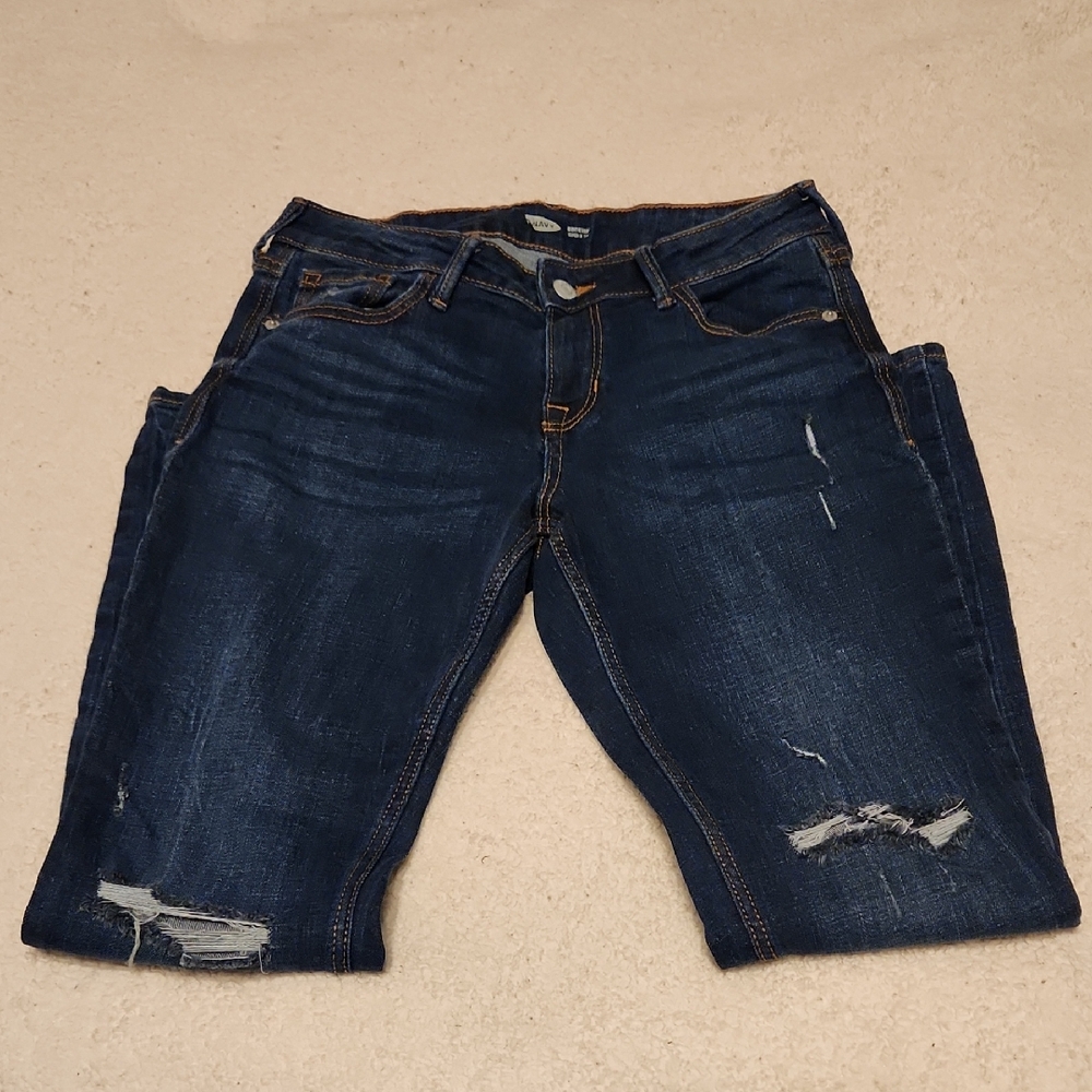 Old Navy Rockstar Distressed Super Skinny Jeans Size 4 Petite